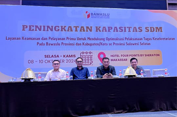 Dorong Optimalisasi Pelaksanaan Tugas, Bawaslu Sulsel Gelar Peningkatan SDM