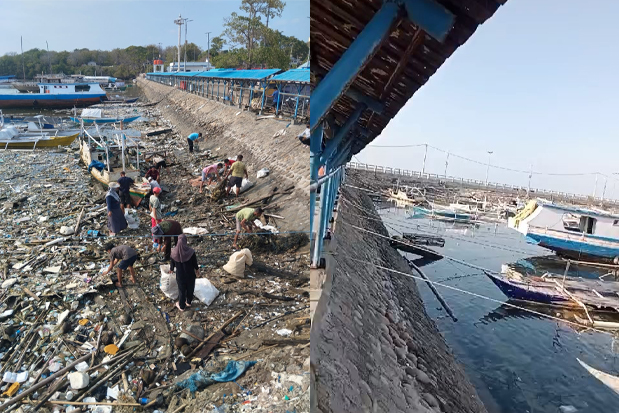 Kolaborasi Sejumlah Pihak, UPT ASDP Bira Gelar Kerja Bakti di Pelabuhan Penyeberangan