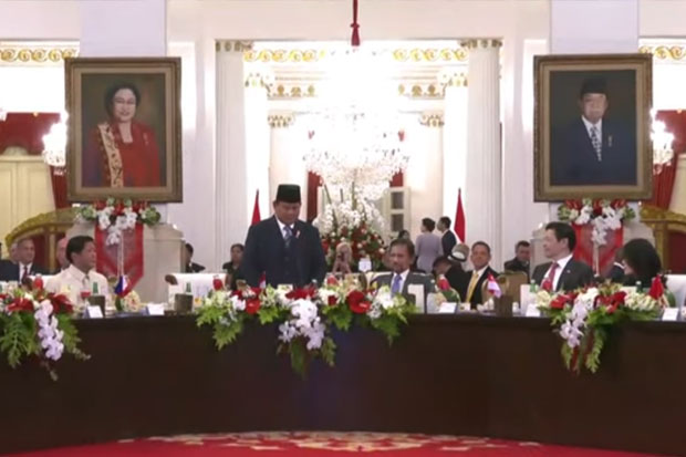 Presiden Prabowo Subianto Jamu Tamu Negara di Istana Negara