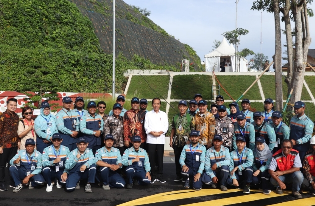 Diresmikan Jokowi, Bumi Karsa Berkontribusi Bangun Bendungan Lausimeme