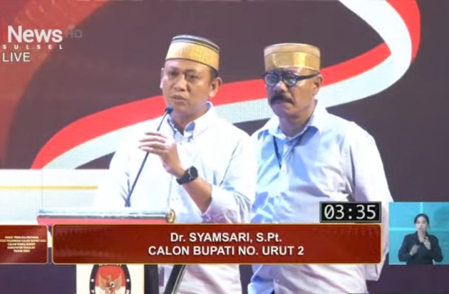 Debat Pertama Pilkada Takalar, SK-Nojeng Cetuskan 12 Program Prioritas