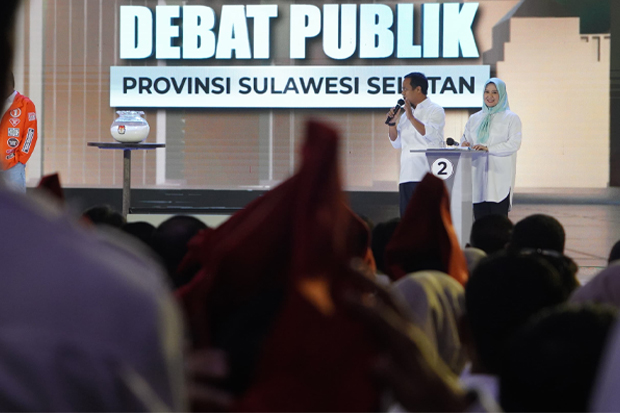 Debat Pilgub Sulsel, Andi Sudirman “Bungkam” DIA Soal Sindiran Angka Kemiskinan