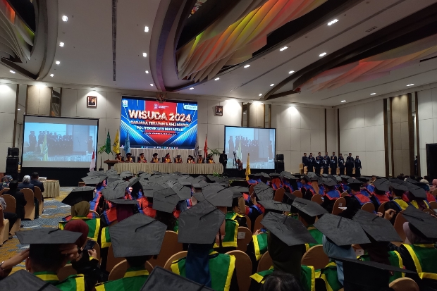 Politeknik LP3i Makassar Gelar Wisuda, 50 Persen Lulusan Sudah Bekerja