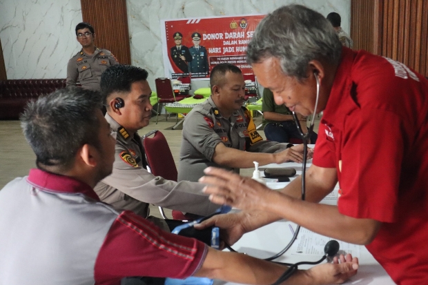 Peringati Hari Jadi Humas Polri ke-73, Polres Jeneponto Gelar Donor Darah