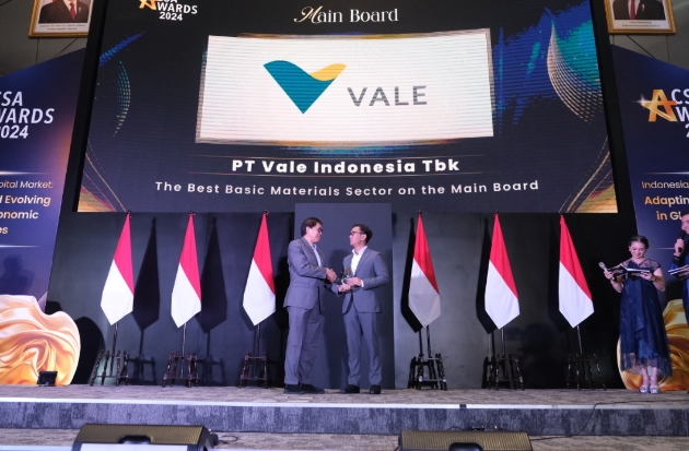 PT Vale Raih CSA Awards, Bukti Keunggulan dalam Profitabilitas & Keberlanjutan