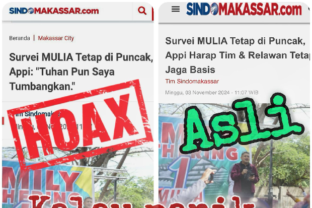 Ada Pihak yang Panik Lihat Survei MULIA, Kini Tebar Hoax Atas Nama Tuhan