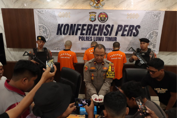 Polres Lutim Bongkar Peredaran Obat Terlarang Jenis THD