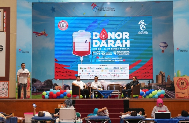 Semen Tonasa Gelar Donor Darah, Sukses Kumpulkan 713 Kantong Darah