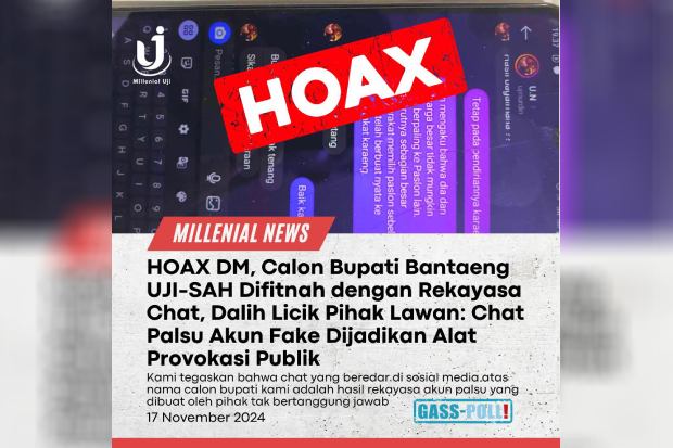 Tim Hukum Tegaskan Chat IG Uji Nurdin Hoax, Sebut Fitnah Murahan Tanda Kepanikan