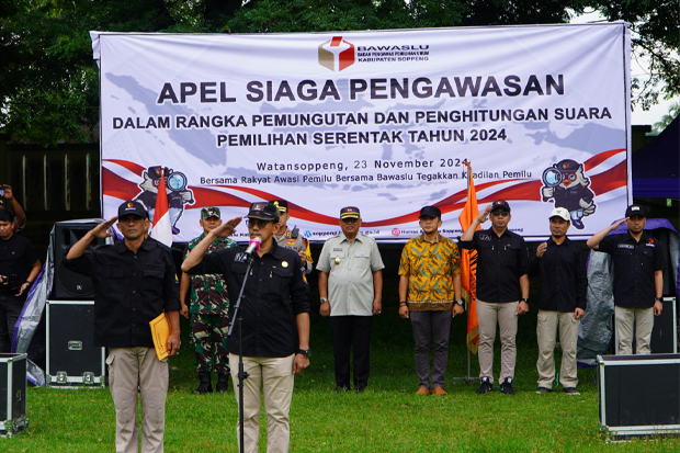 Bawaslu Soppeng Apel Siaga, 776 Pengawas Siap Kawal Pilkada Serentak 2024