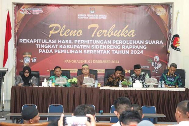 Pertama di Sulsel, KPU Sidrap Tuntaskan Rekapitulasi: SAR-Kanaah Raih 113.390 Suara