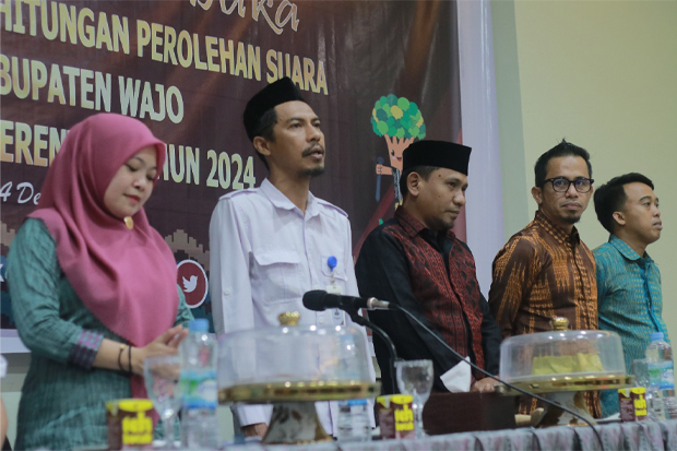 KPU Wajo Selesaikan Rekapitulasi Kabupaten, Ar-Rahman 130.061, Pammase 83.433 Suara