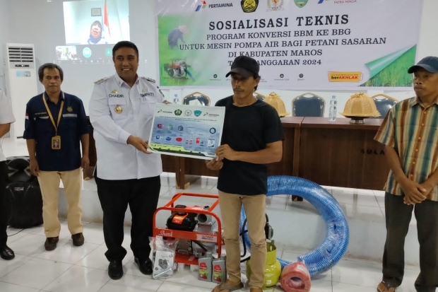 Pemkab Maros Salurkan 250 Pompa Air Berbahan Bakar Gas