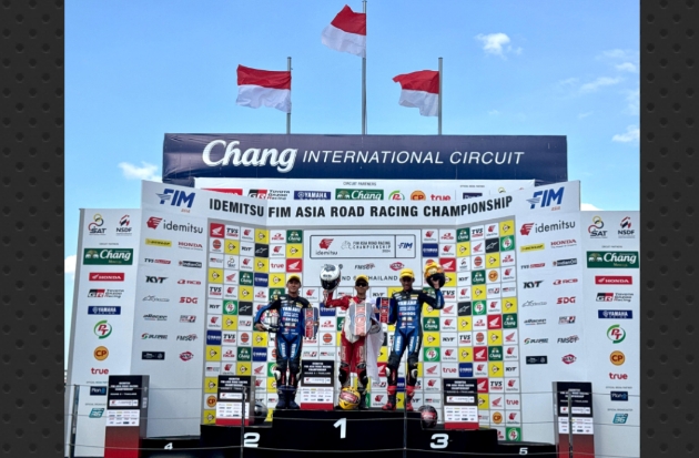 Gelar Juara Asia di Depan Mata, Pembalap AHRT Double Podium di Race 1 ARRC Buriram