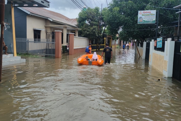 119 Keluarga di Kelurahan  Mangalli Gowa Terdampak Banjir