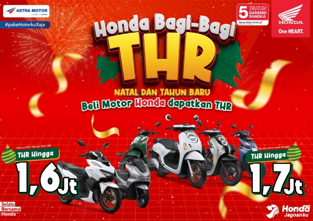 Promo Spesial! Honda Bagi-bagi THR pada Momen Natal dan Tahun Baru