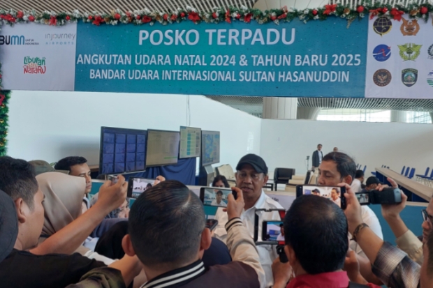 Posko Nataru 2024-2025 di Bandara Sultan Hasanuddin Resmi Dibuka