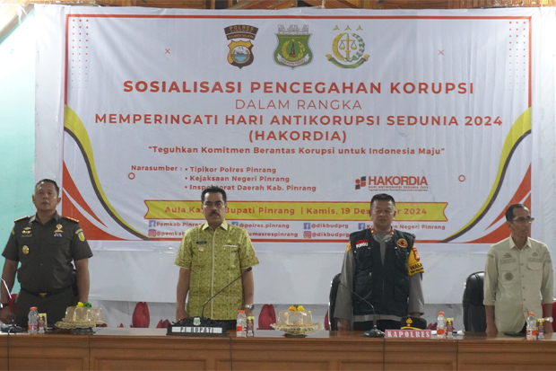 Pj Bupati Pinrang Ingatkan Bangun Integritas dan Hindari Korupsi di Dunia Pendidikan