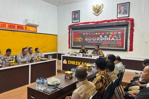 Polres Enrekang Rakor Persiapan Operasi Lilin Jelang Nataru