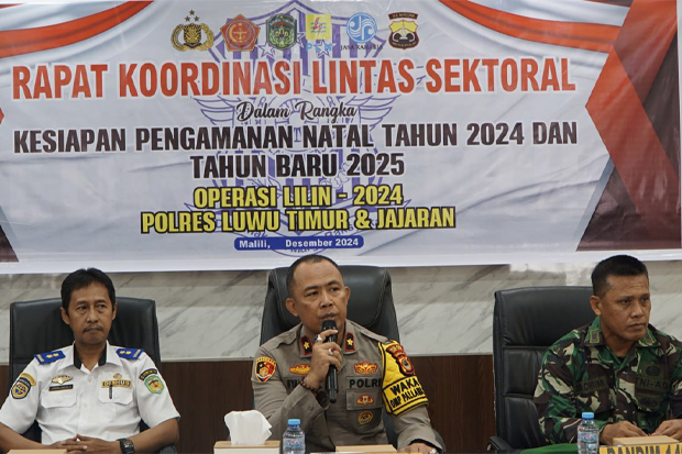 Polres Luwu Timur Siapkan Pengamanan Natal 2024 dan Tahun Baru 2025 dengan Ops Lilin