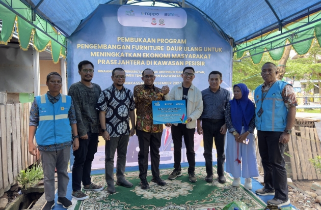 PLN dan Rappo Luncurkan Program Furniture Daur Ulang di Kawasan Pesisir