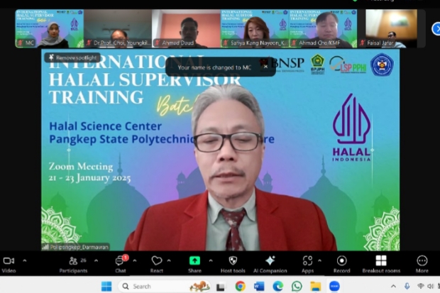 Halal Science Center Polipangkep Laksanakan International Halal Training Batch 2