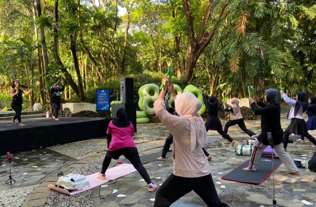 Morning Poundfit BWP: Olahraga Pagi dengan Keindahan Alam Bugis Waterpark