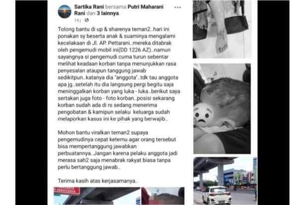 Viral Ibu dan Anak Ditabrak Lari Pengemudi Mobil Mengaku 