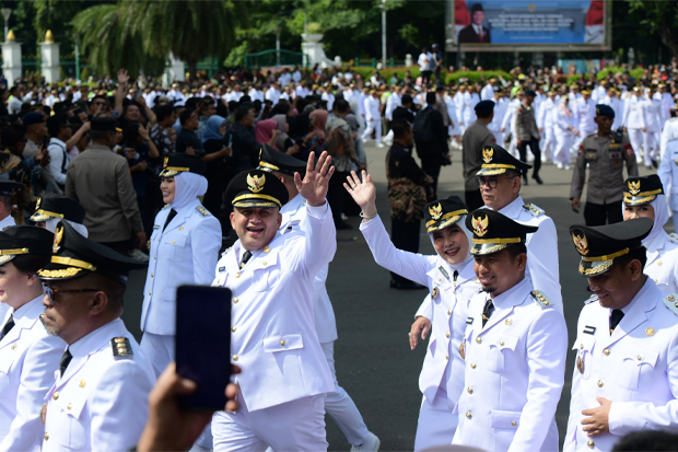 Presiden Resmi Lantik Appi Wali Kota Makassar ke-21 dan Aliyah Wawali ke-10