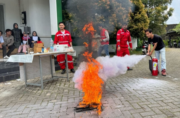 Bulan K3 Nasional, Pertamina Sulawesi Sosialisasi Penggunaan APAR di Perguruan Tinggi