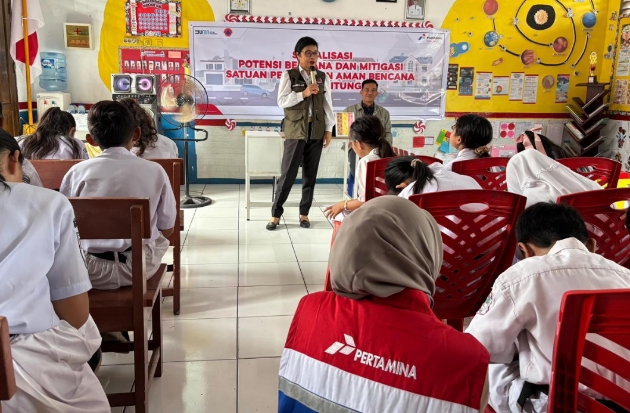 Pertamina Sulawesi Gelar Edukasi Mitigasi Bencana di SD & SMP Bitung