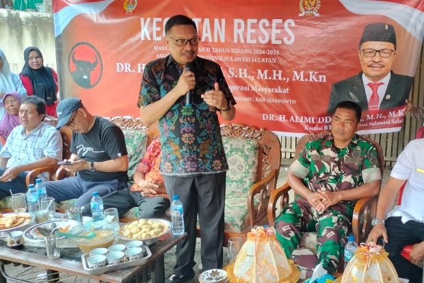 Anggota DPRD Sulsel Alimuddin Reses di Parappa Jeneponto