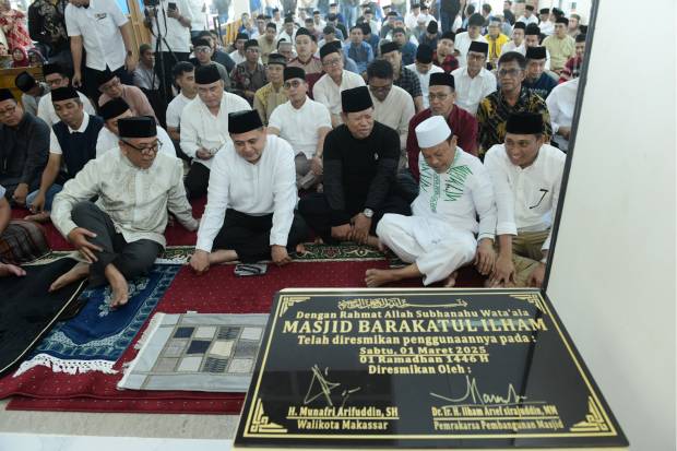 Di Awal Kepemimpinan, Appi Resmikan Masjid Barakatul Ilham pada Hari Pertama Puasa