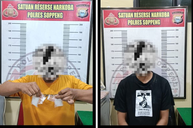 Dua Pengedar Ditangkap di Soppeng, Barang Bukti 46,32 Gram