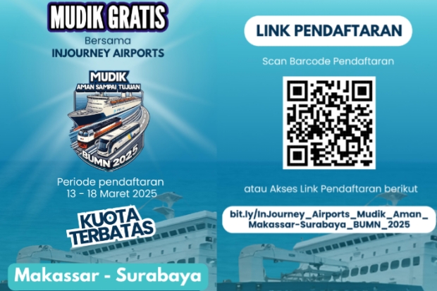 Bandara Sultan Hasanuddin Sediakan 400 Tiket Kapal Laut untuk Mudik Gratis