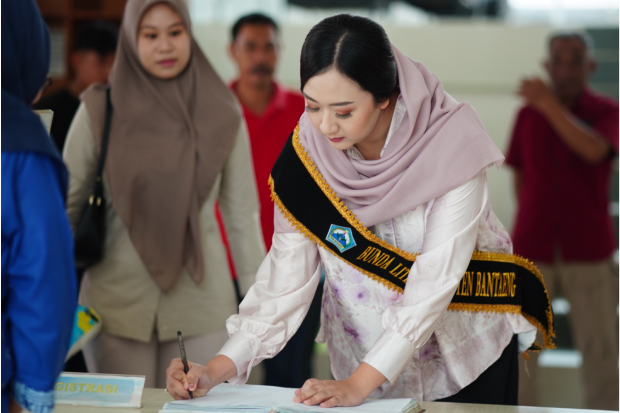 Ketua TP PKK Gunya Apresiasi Kenyamanan Gedung Perpustakaan Daerah Bantaeng