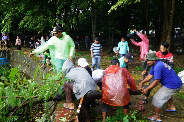 Pemkab Sidrap Bersihkan Kawasan Monumen Ganggawa, Siapkan Penataan Ulang