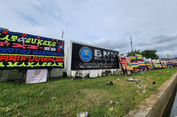 Tegas Perangi Narkoba, Kantor BNNP Sulsel Banjir Ucapan Selamat di HUT ke-23