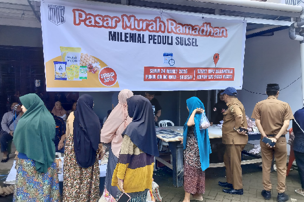 MPS Gelar Pasar Murah di Gowa, Warga Senang Dapat Sembako Harga Terjangkau