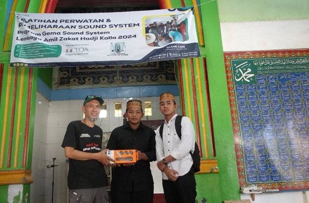 LAZ Hadji Kalla Berikan Bantuan Sound System untuk Masjid dan Pesantren
