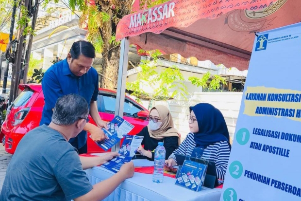 Kemenkum Sulsel Dekatkan Layanan Hukum ke Masyarakat Lewat CFD