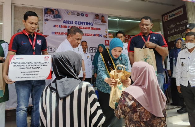Alfamidi Sukses Tekan Stunting dan Edukasi Keluarga Balita di Enrekang