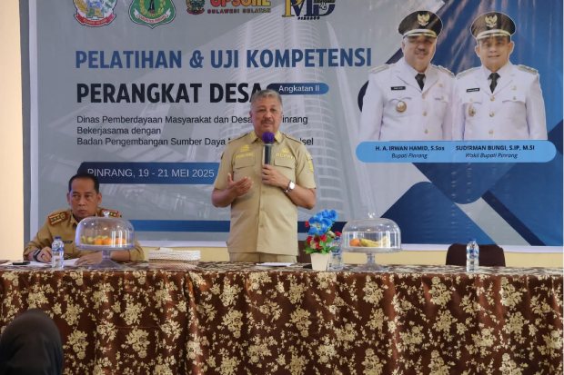 Bupati Pinrang Dorong Peningkatan Kapasitas dan Kualitas Perangkat Desa