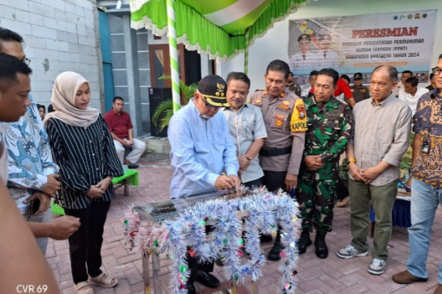 Wabup Bantaeng Resmikan Program Pengentasan Pemukiman Kumuh Terpadu