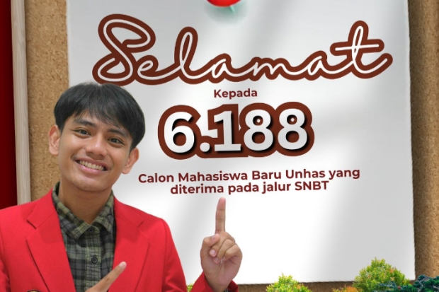 6.188 Peserta Lolos Jalur UTBK SNBT 2025 di Unhas