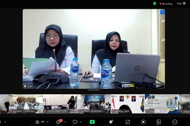 Kemenkum Sulsel Ikut Sosialisasi Uji Kompetensi Perancang Peraturan Perundang-undangan