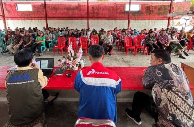 Kolaborasi Kurangi Emisi, Pertamina dan BPBD Edukasi Warga Bitung