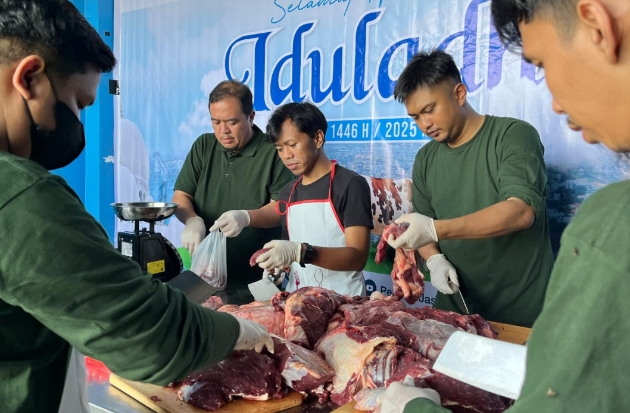 SPJM Salurkan 104 Hewan Kurban di Momen Idul Adha 1446 H