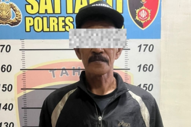 Polres Maros Tahan Pelaku Pencabulan Anak Kandung di Maros