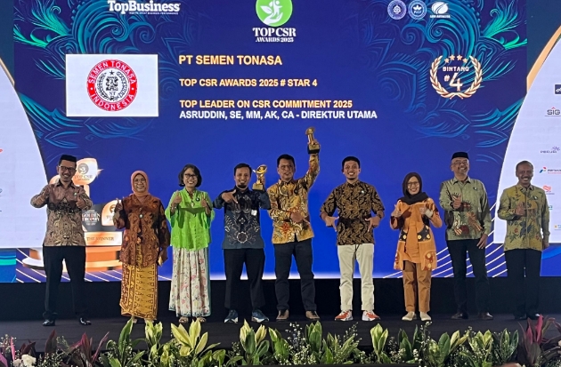 Komitmen Keberlanjutan, Semen Tonasa Sabet TOP CSR Awards 2025